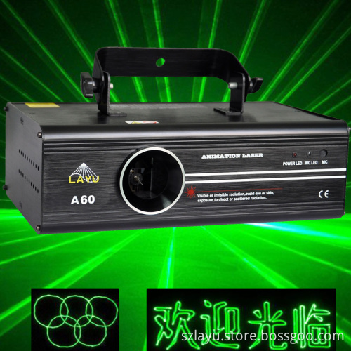 60mw Green Animation Laser Light for Disco and Club (A60)